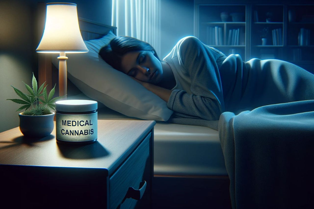 Vrouw slaapt in een kamer