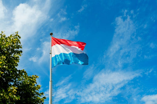 Wapperende vlag van Luxemburg