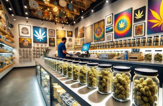 Een cannabis dispensarium in de V.S.