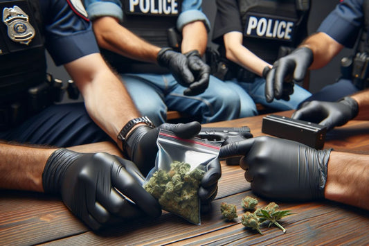  De politie nam een zak cannabis in beslag