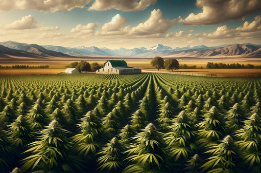 Cannabisveld in de VS