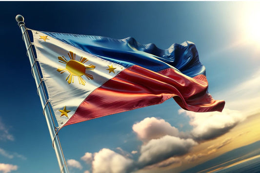 Filippijnse vlag zwaaien