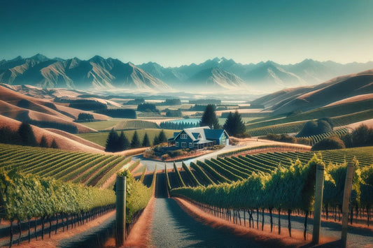 Een wijngaard in Nieuw-Zeeland