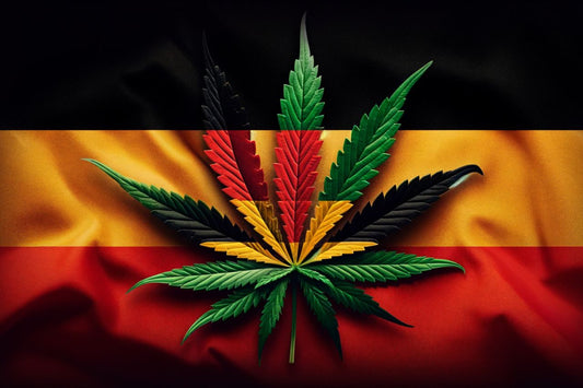 Cannabisblad voor Duitse vlag