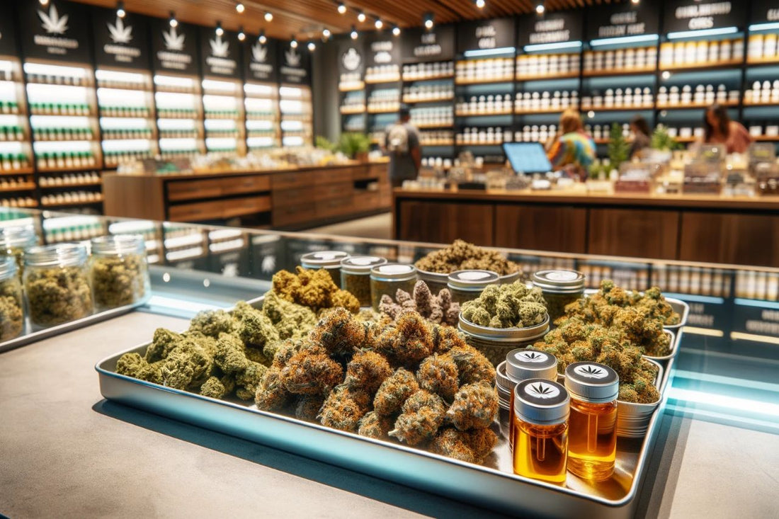 Binnenkant van een cannabis dispensarium