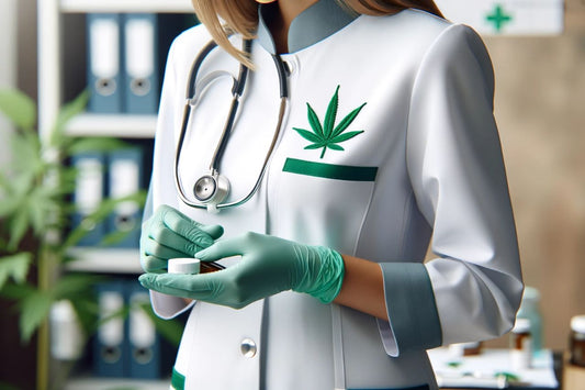 Een verpleegster voor medicinale cannabis