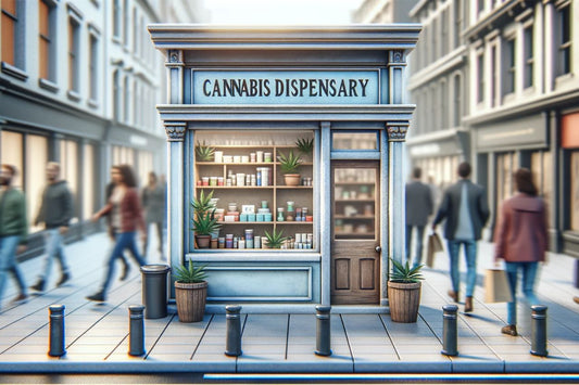 Een kleine cannabis dispensarium